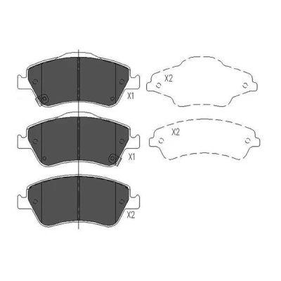 Bilde av KAVO PARTS KBP 9027 Bremseklosser med akustisk slitasjevarsel TOYOTA: Auris Hatchback, Corolla X Sedan