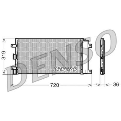 Bilde av DENSO DCN09042 Kondensator med tørker 720x319x36 R 134a 720