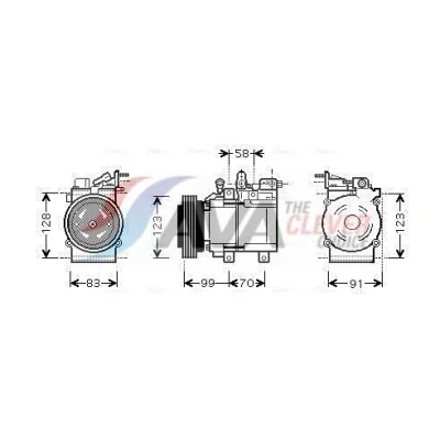 Bilde av Kompressor, klimaanlegg 12V hyundai, kia OE 97701 26010, 26011, 9770126300