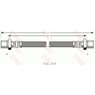 Bilde av TRW PHA216 Bremseslange 335 M10x1