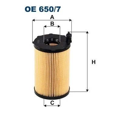 Bilde av FILTRON OE 650/7 Oljefilter Filterinnsats AUDI: A7 Sportback, A4 B8 Avant, A6 C7 PORSCHE: Cayenne, Panamera, Macan, VOLKSWAGEN: Touareg II