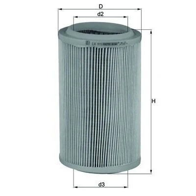 Bilde av MAHLE ORIGINAL LX 915 Luftfilter 255,0 150,0 Filterinnsats ALFA ROMEO: 166, FIAT: Barchetta
