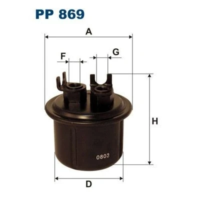 Bilde av FILTRON PP 869 Drivstoffilter ledningsfilter
