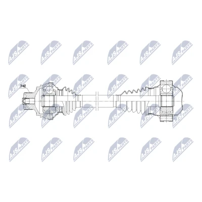 Bilde av Drivaksel, Høyre bakaksel, audi a6 allroad c7, c7 avant, a7 sportback, a8 d4, q5, q5 van, 8R0501204D, 8R0501204DX