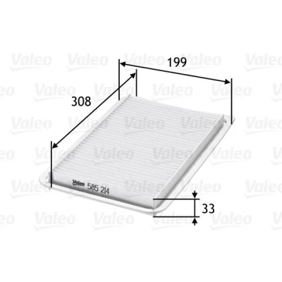 Bilde av VALEO 585214 Luftfilter 29 201 313 Filterinnsats MAZDA: 3 Hatchback, 2 Sedan