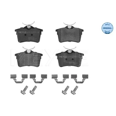 Bilde av MEYLE 025 247 6516/W Bremseklosser ORIGINAL Quality bakaksel ekskl. slitasjevarselkontakt med antihyle blikk PEUGEOT: Partner II Van, 308 I Hatchback