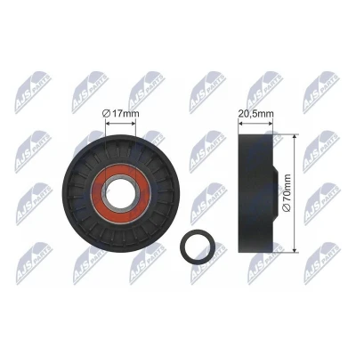 Bilde av Strammerull, kilerem, ford focus ii, volvo c30, c70 cabriolet s40 v50, 1374425, 30650957, 6M5Q6A228AA, 6M5Q 6A228 AA, 8692809