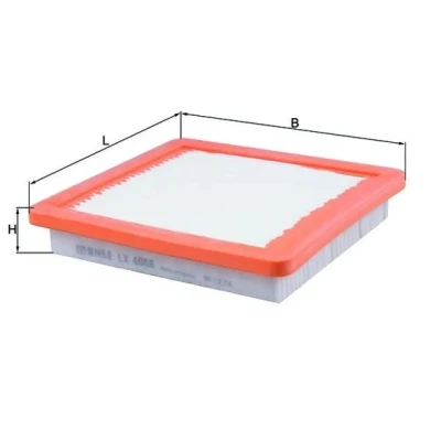 Bilde av MAHLE ORIGINAL LX 4066 Luftfilter 35,5 203 191,0 Filterinnsats NISSAN: Note II Hatchback