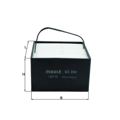 Bilde av MAHLE ORIGINAL KX 394 Drivstoffilter Filterinnsats, forfilter, med filteroppvarming