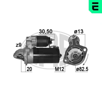 Bilde av ERA 220991A Starter 12 2 9 VOLVO: XC70 I Cross Country, V70 2, S60