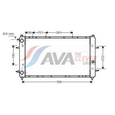 Bilde av PRASCO VNA2114 Radiator Aluminium 723 378 34 Kjøleribber satt sammen mekanisk VOLKSWAGEN: Transporter 4