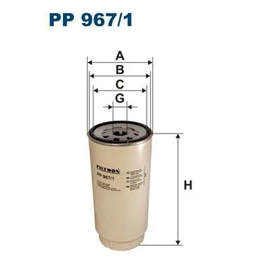 Bilde av FILTRON PP 967/1 Drivstoffilter Påskruingsfilter