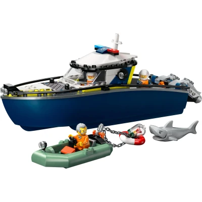 Bilde av LEGO City 60456 Skurkejakt med politibåt Byggesett Plast