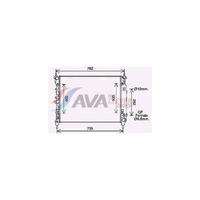 Bilde av PRASCO CT2067 Radiator Aluminium 673 516 34 Kjøleribber loddet