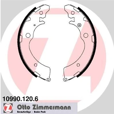 Bilde av ZIMMERMANN 10990.120.6 Bremsesko 220 35 Bildet viser leveranseinnholdet HONDA: ACCORD 4, CR V 1