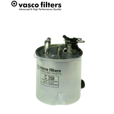 Bilde av DAVID VASCO C358 Drivstoffilter ledningsfilter, med tilkobling for vannsensor, filteroppvarming 10 8 NISSAN: Qashqai / Qashqai+2 I, X Trail