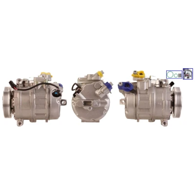 Bilde av LUCAS ACP571 Kompressor PAG 46 R 134a med tetning BMW: 5 Touring, 7