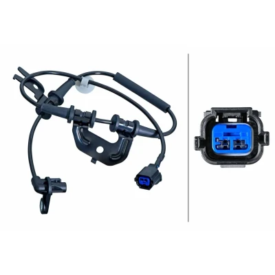 Bilde av HELLA 6PU 358 251 051 ABS Sensor med festeklips på kabelen Hall prinsipp 2 polet 726mm