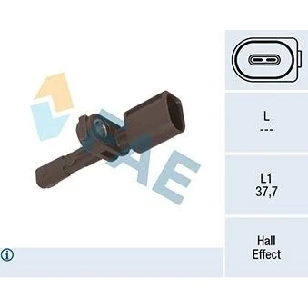 Bilde av FAE 78451 ABS sensor aktiv 2 VOLKSWAGEN: CADDY 3, 4 Kasten, Golf 7, SKODA: Octavia 3 Combi, Superb III Stasjonsvogn, Schrägheck