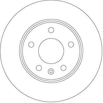 Bilde av TRW DF6915 Bremseskiver 264 10 5 110 fullt ut spraylakkert OPEL: Zafira B