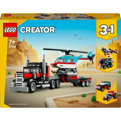 Bilde av LEGO Creator 31146 Trailer med helikopter Byggesett