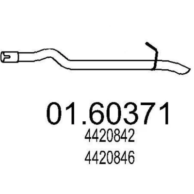 Bilde av MTS 01.60371 Sluttlyddemper 950 FORD: Transit Connect Mk1 Van