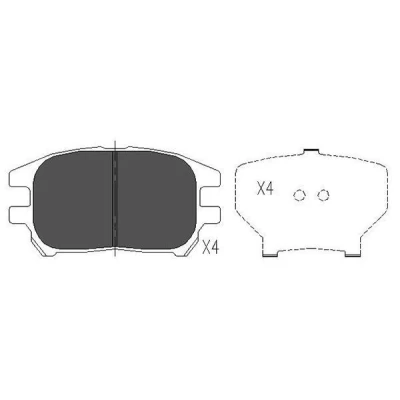 Bilde av Bremseklosser sett, Framaksel, lexus rx, toyota harrier, 0446548050, V9118A091