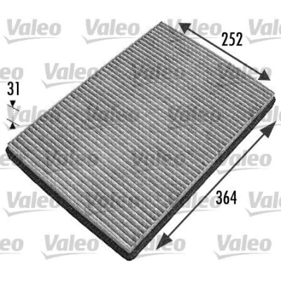Bilde av VALEO CLIMFILTER PROTECT 698744 Kupéfilter Karbonfilter 364 252 36 MERCEDES BENZ: A Klasse