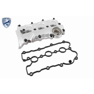Bilde av VAICO V10 4953 Sylindertopp Hette venstre, for sylinder 4 6 med ventildeksletetning skruer EXPERT KITS + AUDI: A4 B7 Avant, A6 C6 Sedan