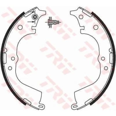 Bilde av TRW GS8693 Bremsesko 270 55 AKEBONO TOYOTA: HIACE 4 Kasten, HILUX 5 Pick up, 6 up