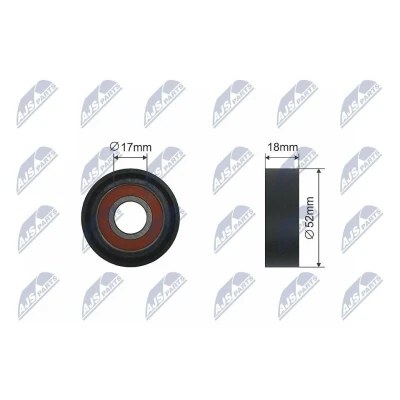 Bilde av Strammerull, kilerem med ribber, ford,jaguar, 1120687, 1131255, 1132644, 2S7E6A228AA, 2S7E 6A228 AA, JD6 1125, JD61125, XS7E6A228BC, XS7