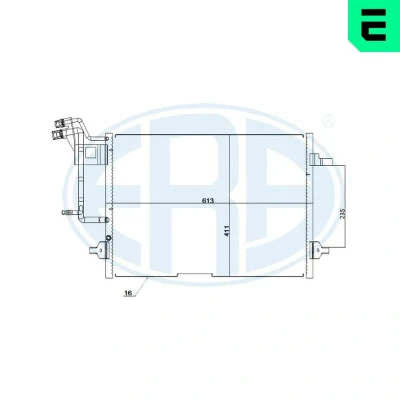 Bilde av Kondensator, klimaanlegg audi, vw OE 8D0 260 401 A, B, D