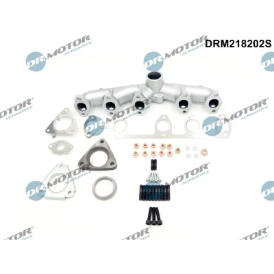 Bilde av DR.MOTOR AUTOMOTIVE DRM218202S Eksosmanifold med tetning festemateriell, skruer VOLKSWAGEN: Transporter 5, 5 Bus, Multivan (7HM