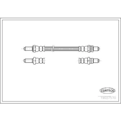 Bilde av CORTECO 19027570 Bremseslange 280