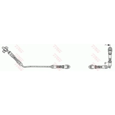 Bilde av TRW PHD490 Bremseslange 510 M10x1 BMW: X5