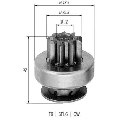 Bilde av MAGNETI MARELLI 940113020237 Lite tannhjul, starter