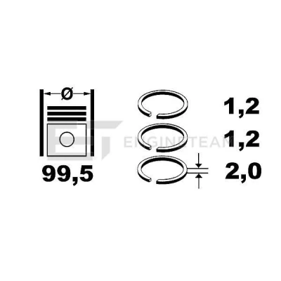 Bilde av Stempelringsett, subaru