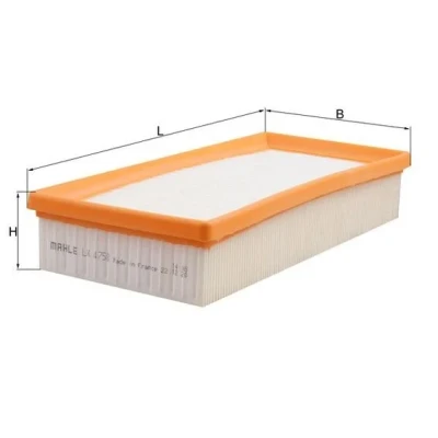 Bilde av MAHLE ORIGINAL LX 4758 Luftfilter 50,3 129 286,6 Filterinnsats MERCEDES BENZ: C Klasse T modell, G SUV, GLC SUV