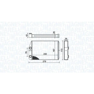 Bilde av MAGNETI MARELLI 350218443000 Varmeveksler