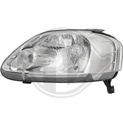 Bilde av DIEDERICHS 2235081 Frontlykter venstre H4 Halogen for høyrekjøring uten motor høydejustering hovedlys