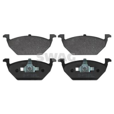 Bilde av SWAG 30 91 6328 Bremseklosser framaksel ekskl. slitasjevarselkontakt med kolbleklips VOLKSWAGEN: Polo IV Hatchback, Golf 4, V Hatchback