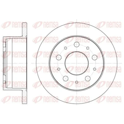 Bilde av REMSA 6741.00 Bremseskiver bakaksel 279,7, 279,7 16 5 fullt ut FIAT: Ducato III Flatvogn lastebil / Chassis, II lastebil/Chassis
