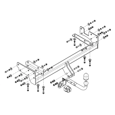 Bilde av Tilhengerfeste, standard mitsubishi outlander i (cu_w),