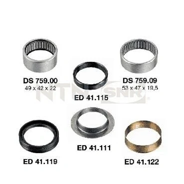 Bilde av Lagring, akselskaft, Bakaksel, citroën,peugeot, 5132.56, 5132.61, 5132.62, 5132.63, 5132.65, 5132.72, 5154.08, 5154.09, 5154.10, 5174.03