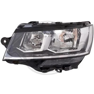 Bilde av DIEDERICHS 2274283 Frontlykter venstre H7, H15, WY21W Halogen for høyrekjøring med motor høydejustering hovedlys VOLKSWAGEN: Multivan 6