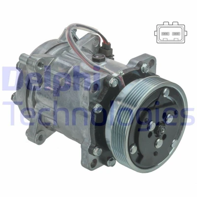 Bilde av DELPHI CS20491 Kompressor 7H15 PAG 46 VOLKSWAGEN: Multivan 5 (7HM, Transporter 5, Bus