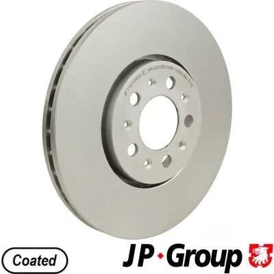 Bilde av JP GROUP 1163109000 Bremseskiver framaksel 288 25 5 ventilert belagt VOLKSWAGEN: Golf 4, Polo V Hatchback, IV SKODA: Octavia 1 Combi