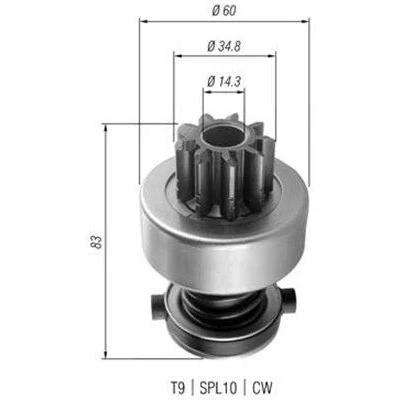 Bilde av MAGNETI MARELLI 940113020358 Lite tannhjul, starter