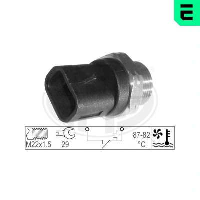 Bilde av Temperaturbryter, radiator ventilator, citroën,fiat,opel,peugeot, 1264 50, 13 41 028, 1307077080, 7586250, 90 357 303, 9568250
