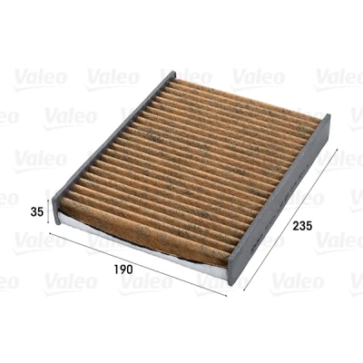 Bilde av VALEO 701004 Kupéfilter aktivkullfilter med polyfenol, soppdrepende virning, antiallergisk virkning 235 190 35 CLIMFILTER SUPREME